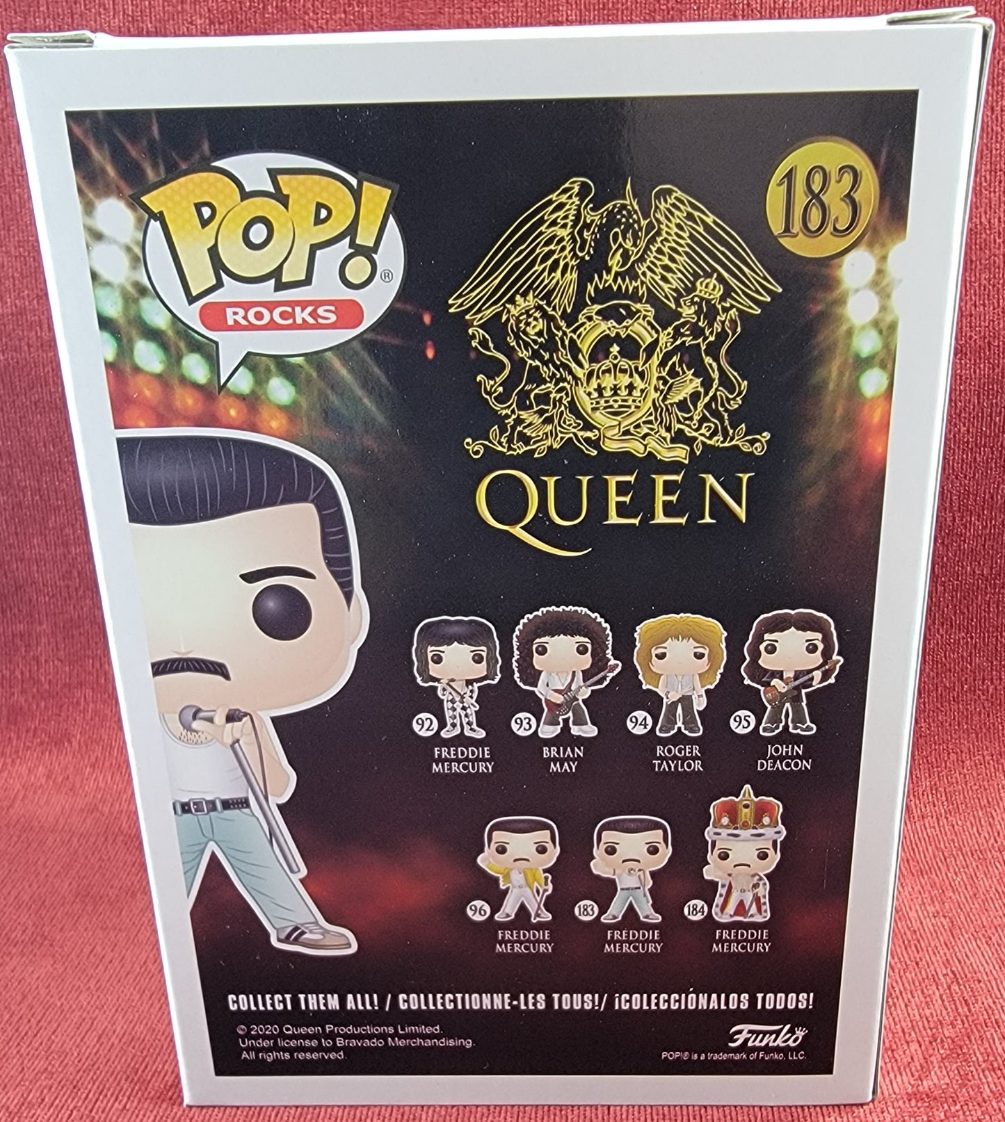 Freddie mercury funko # 183 (nib)
With pop protector