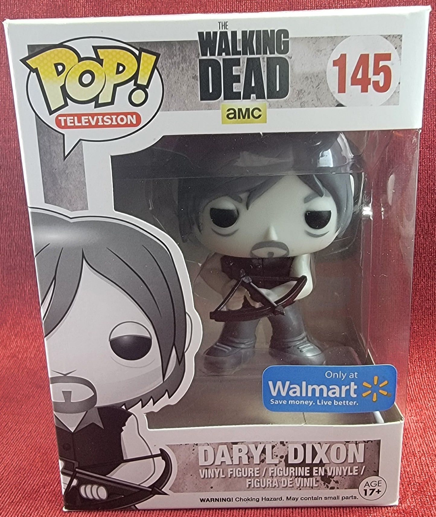 Daryl Dixon Wal-Mart exclusive funko # 145 (nib)
With pop protector