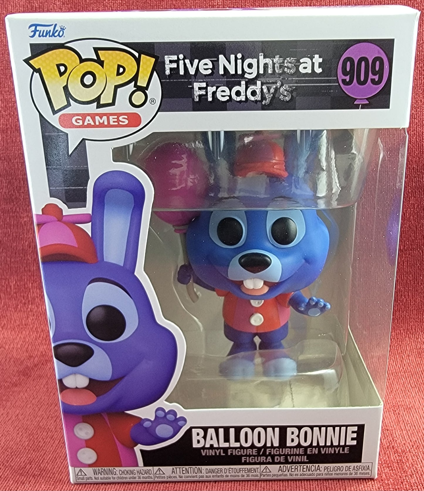 Balloon Bonnie funko # 909 (nib)
With pop protector