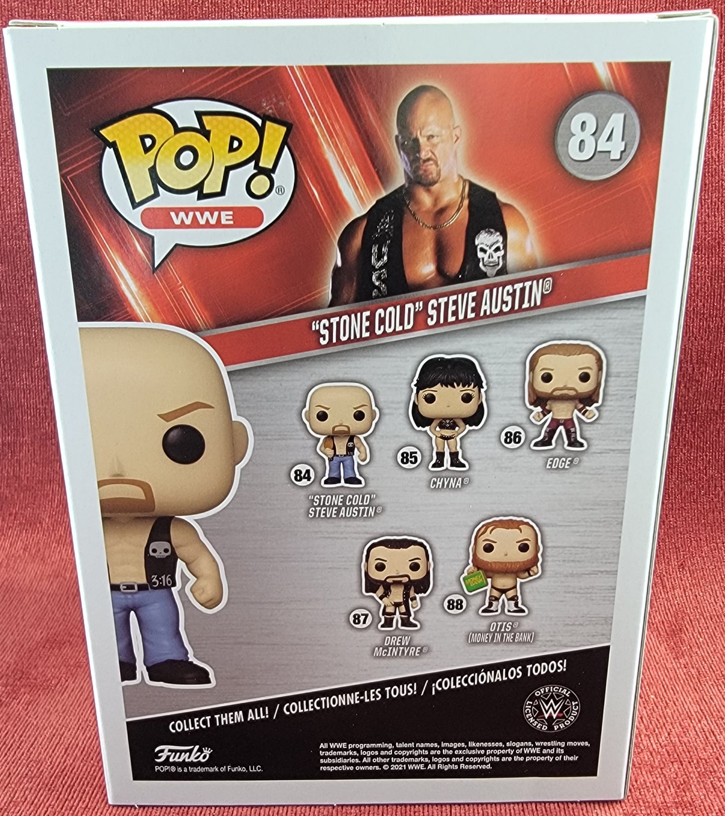 "Stone cold" Steve Austin funko # 84 (nib)
With pop protector
