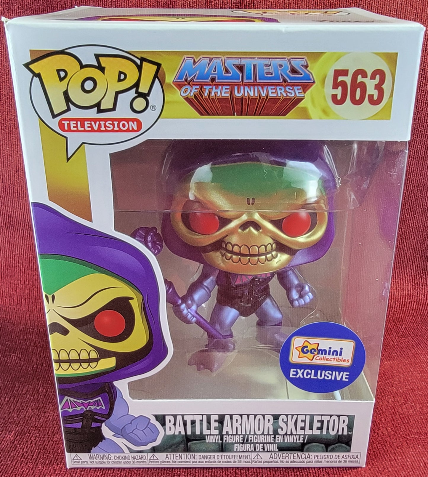 Battle armor skeletor gemini exclusive funko # 563 (nib)
With pop protector