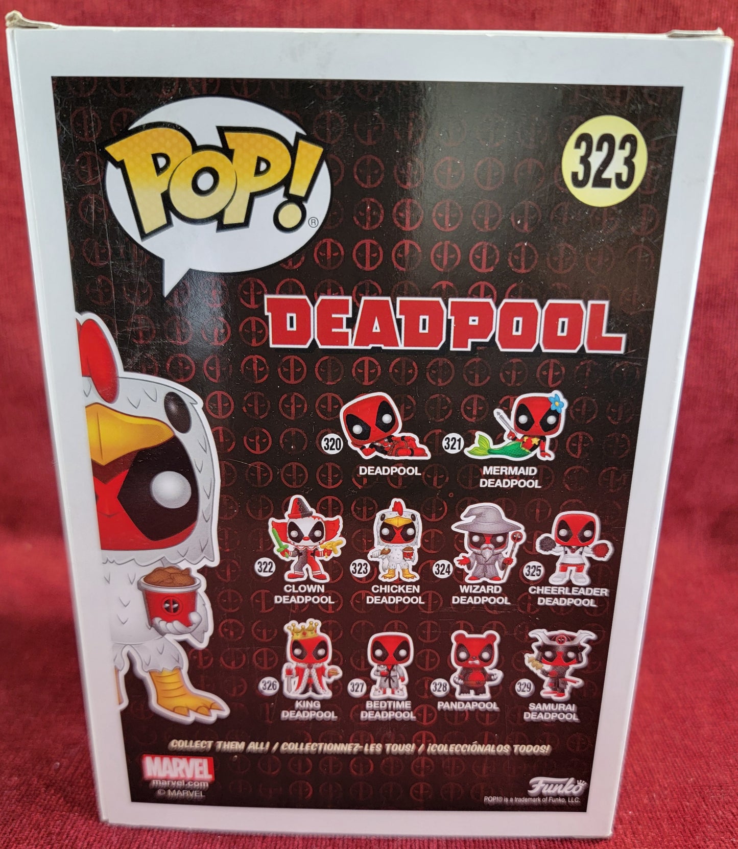 Chicken deadpool Treasure truck exclusive funko # 323 (nib)
With pop protector