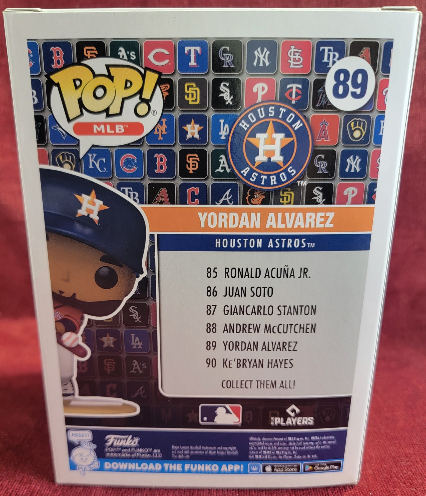 Yordan Alvarez funko # 89 (nib)
With pop protector