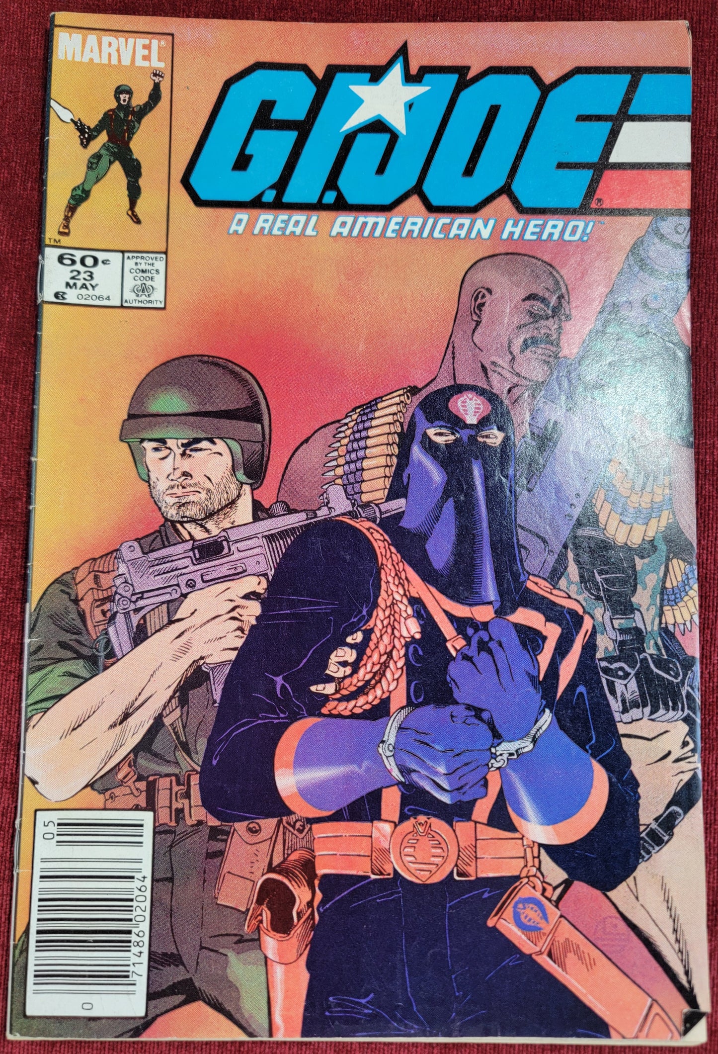 G.i.joe, a real American hero comic # 23, bagged and boarded