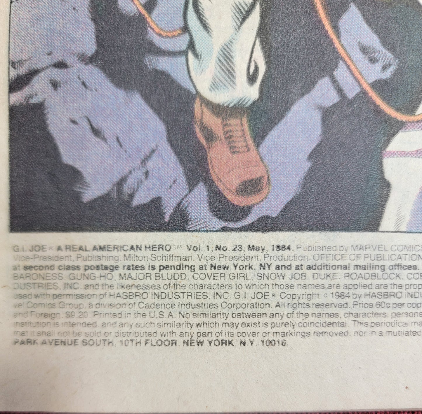 G.i.joe, a real American hero comic # 23, bagged and boarded