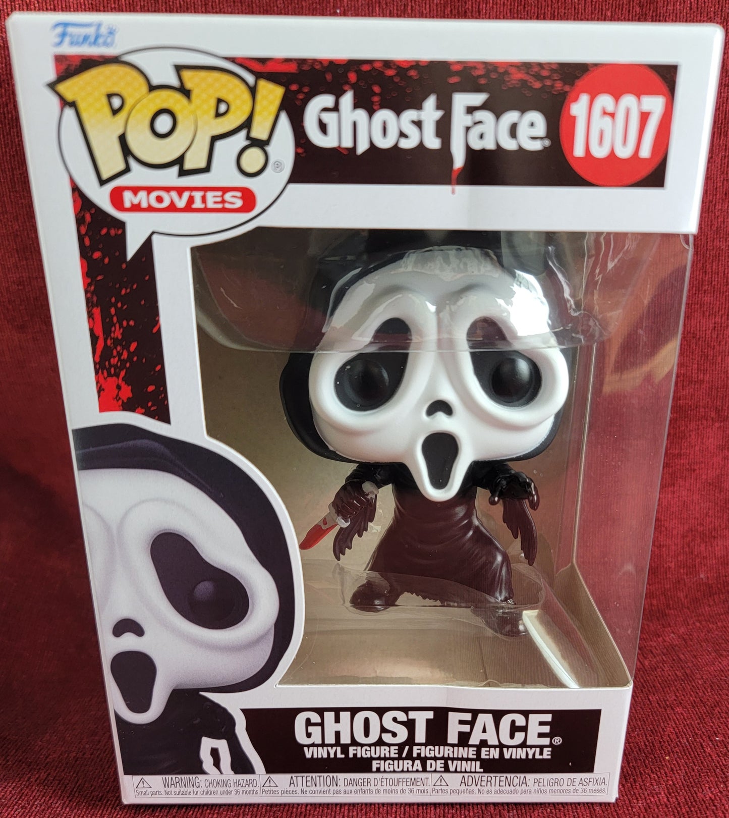 Ghost face funko # 1607 (nib)
With pop protector