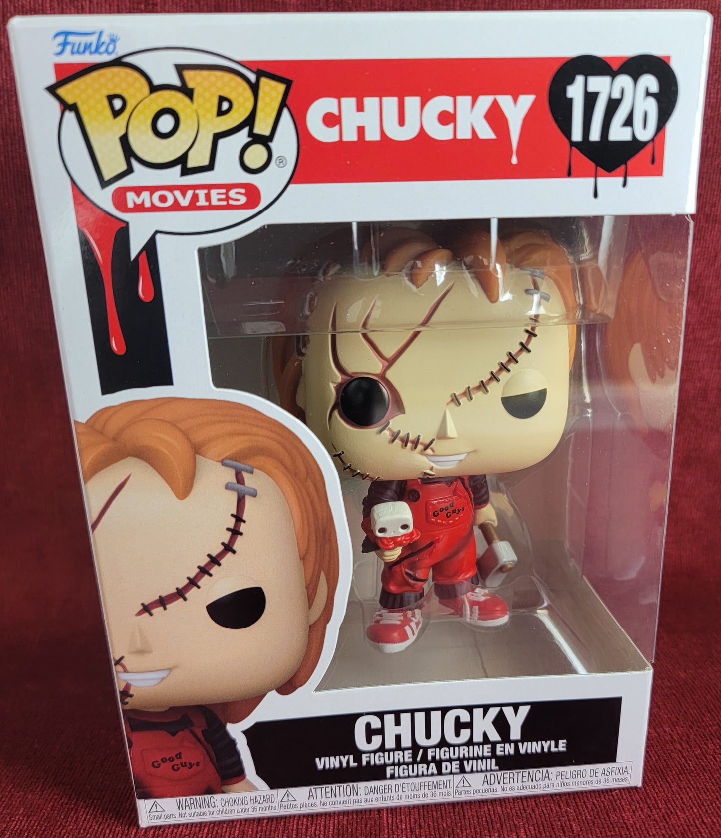 Chucky funko # 1726 (nib)
With pop protector