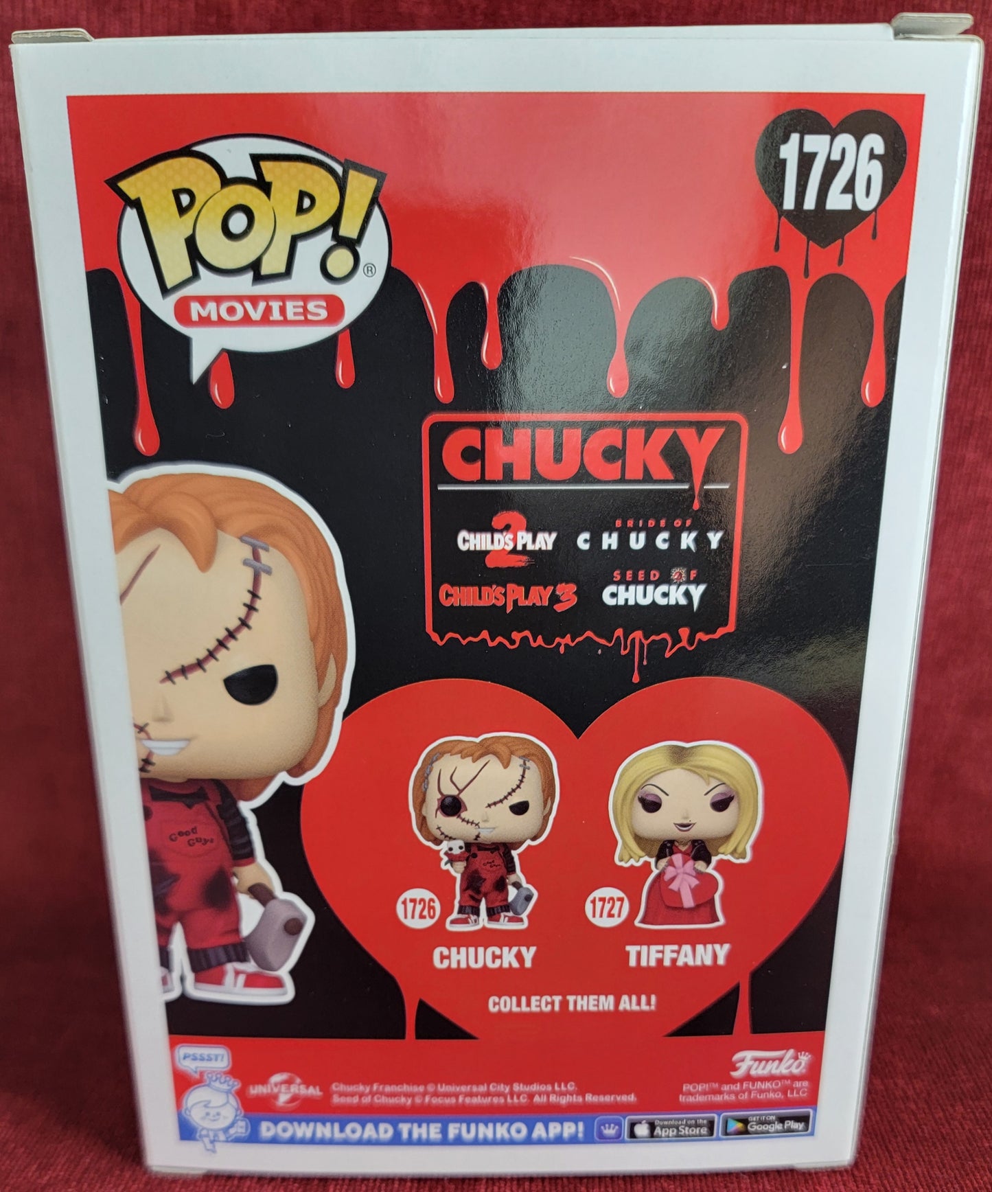 Chucky funko # 1726 (nib)
With pop protector