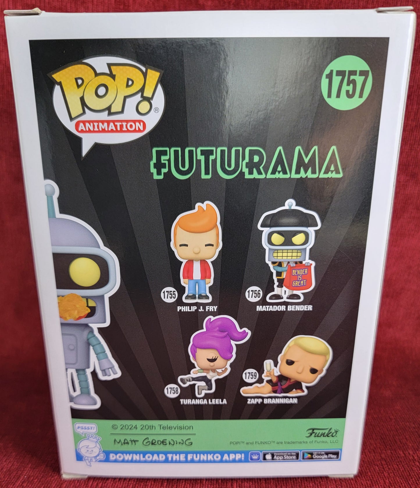 Bender chase specialty series funko # 1757 (nib)
With pop protector