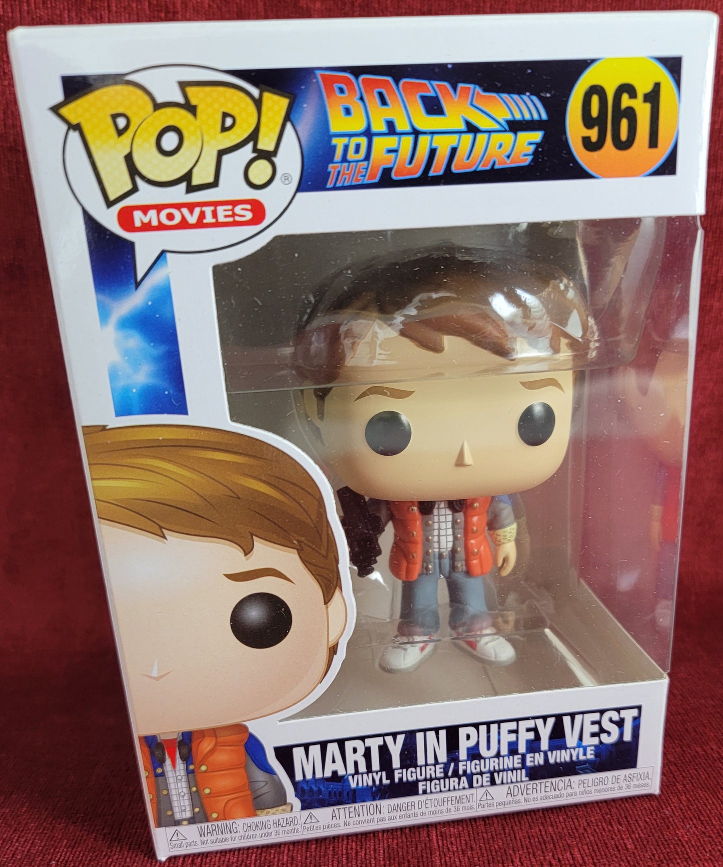Marty in puffy jacket funko # 961 (nib)
With pop protector