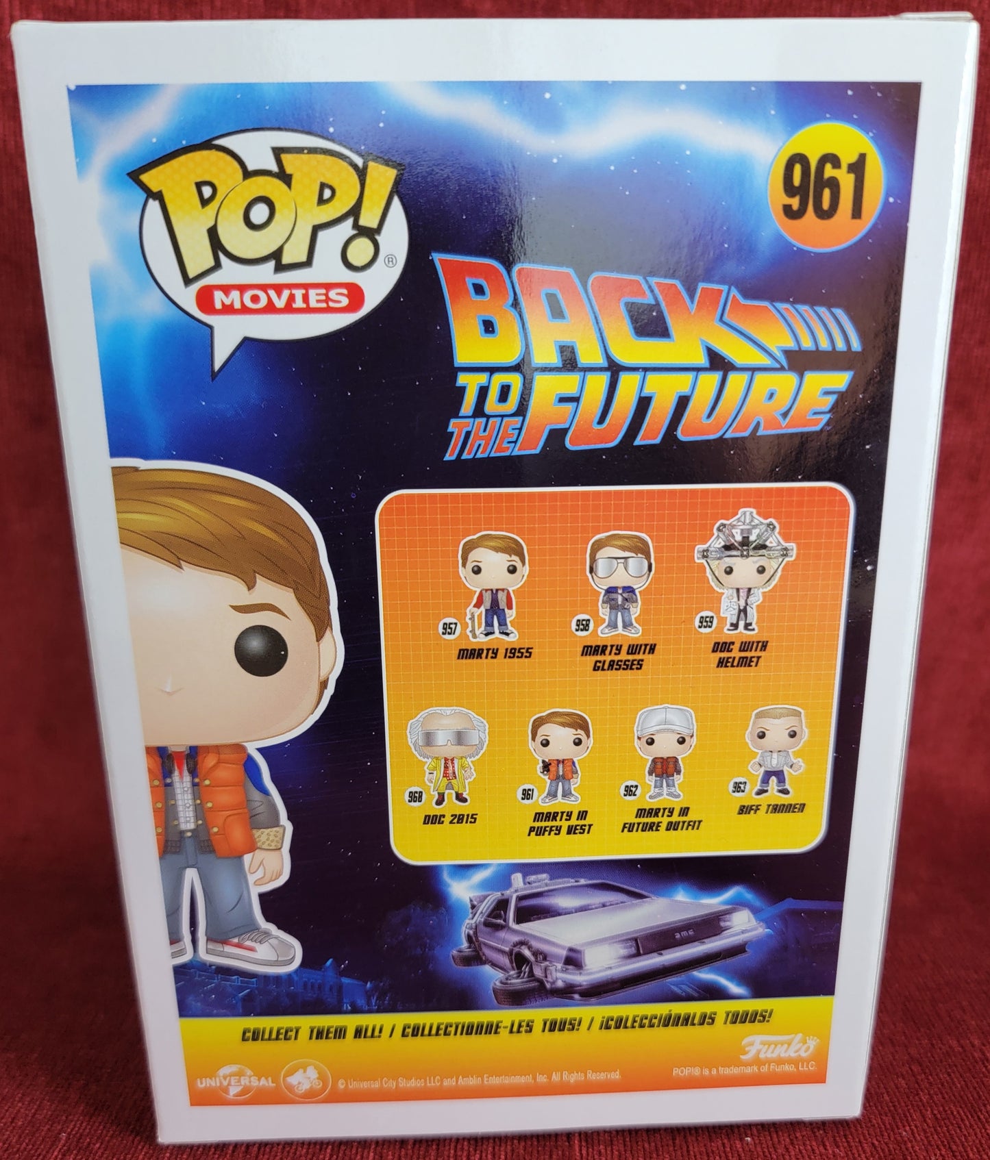 Marty in puffy jacket funko # 961 (nib)
With pop protector