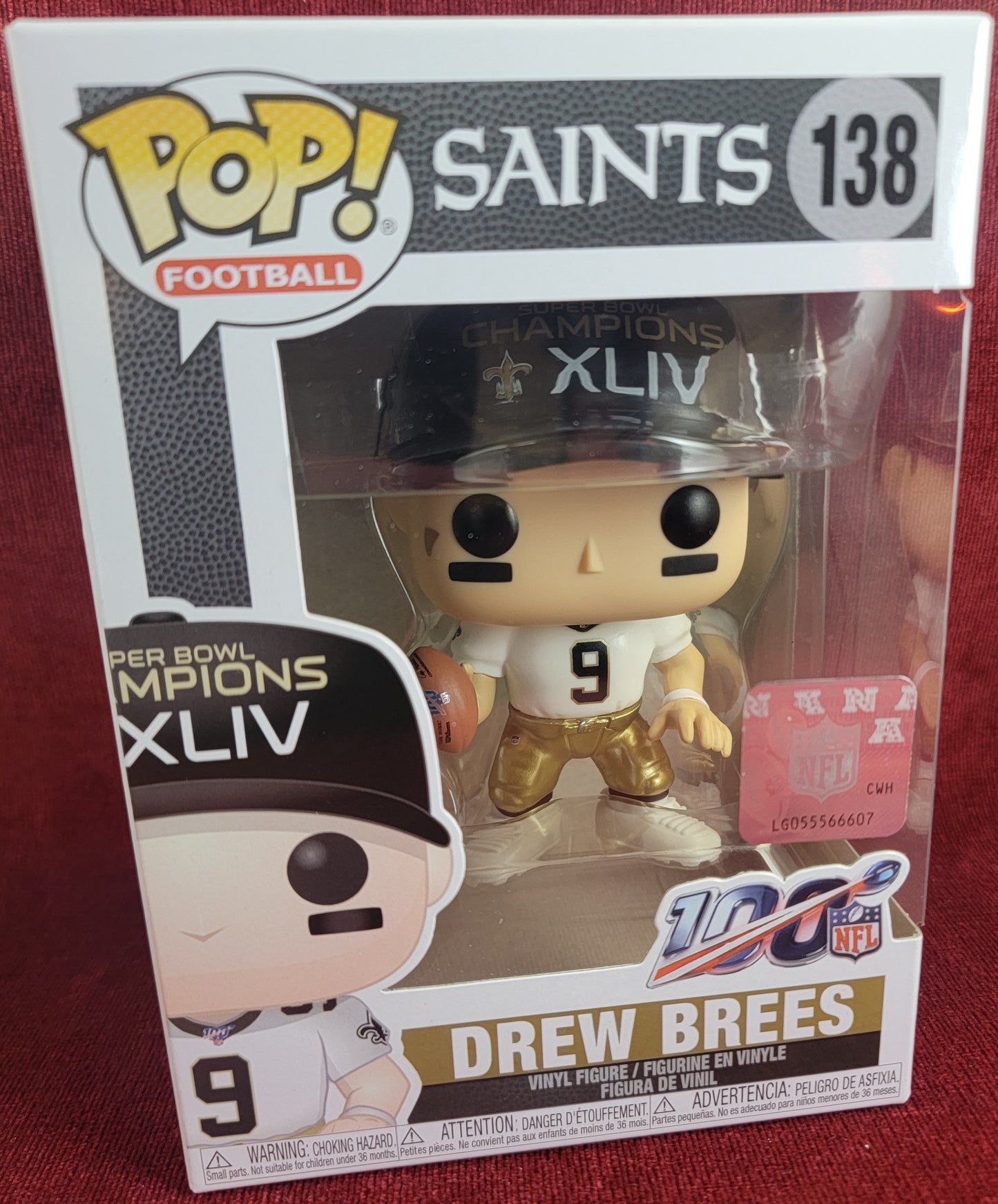 Drew Brees funko # 138 (nib)
With pop protector