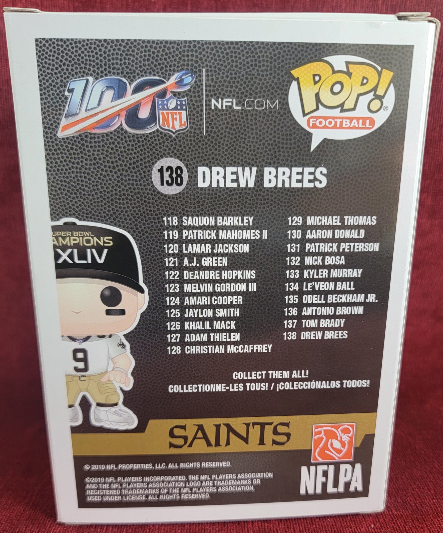 Drew Brees funko # 138 (nib)
With pop protector