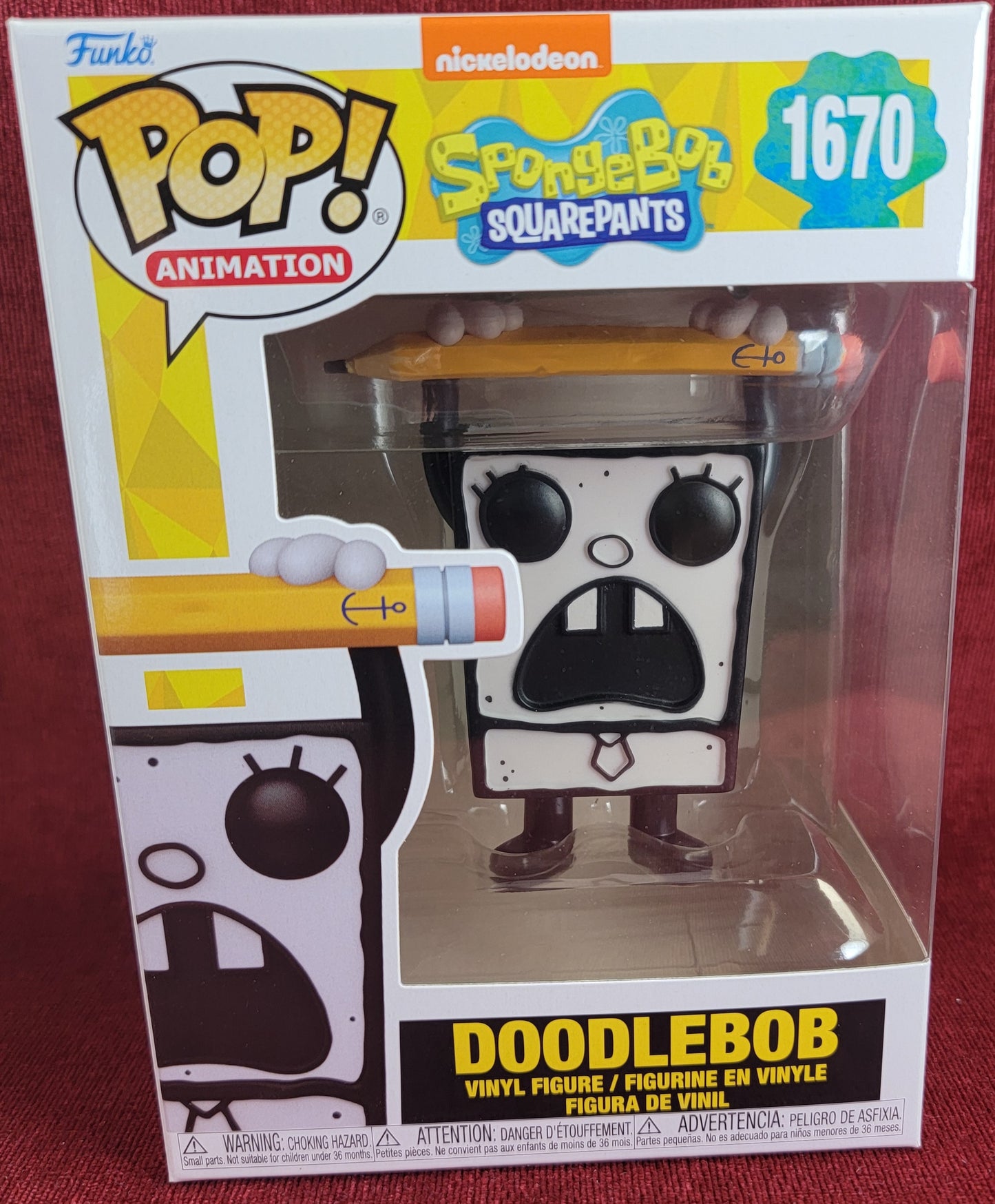 Doodlebob funko # 1670 (nib)
With pop protector