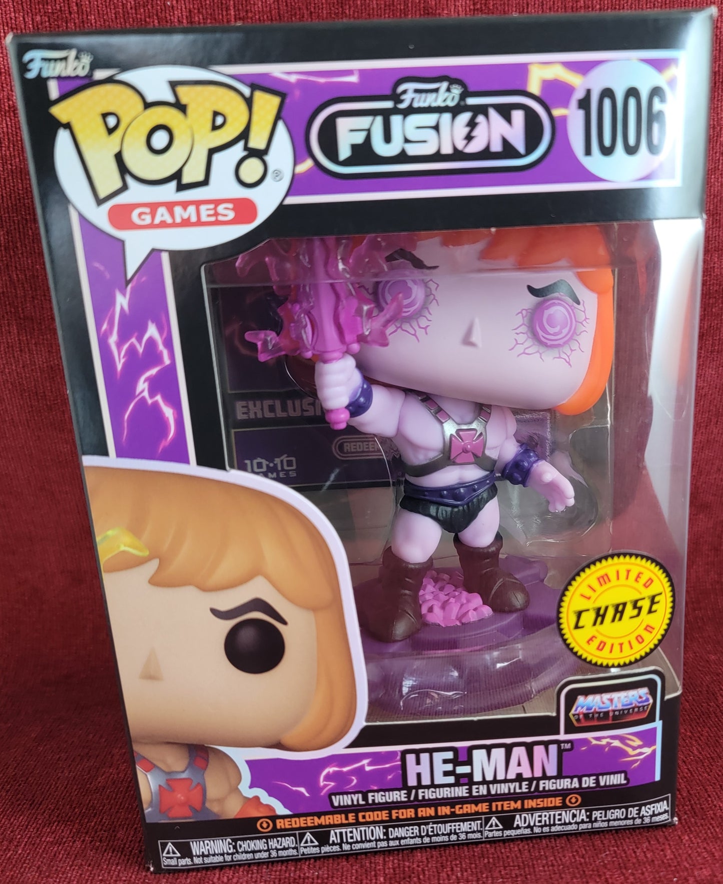 He-man funko fusion chase pop # 1006 (nib)
With pop protector