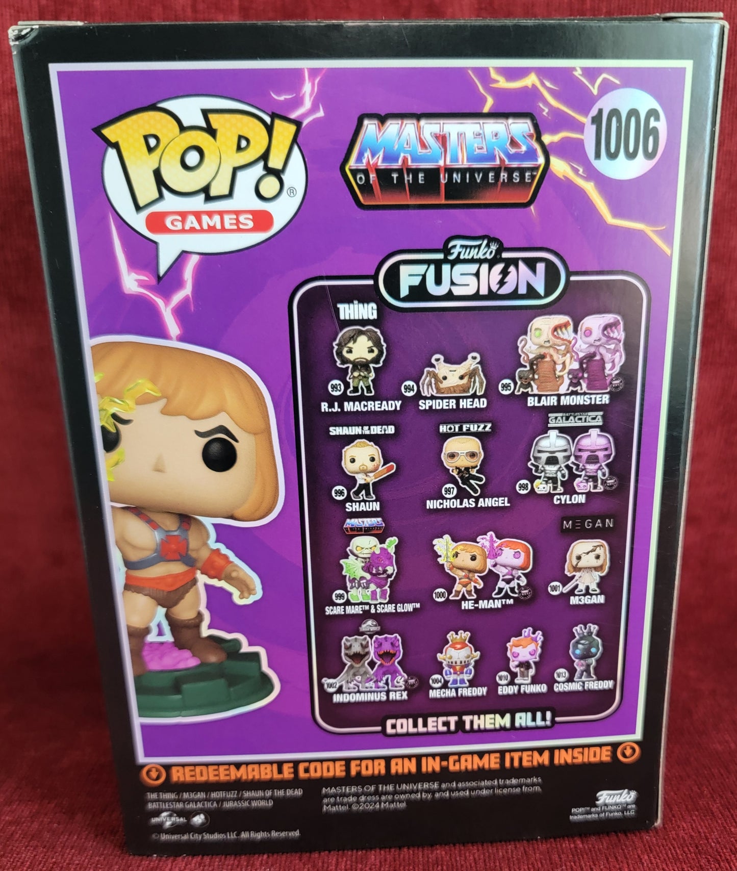 He-man funko fusion chase pop # 1006 (nib)
With pop protector