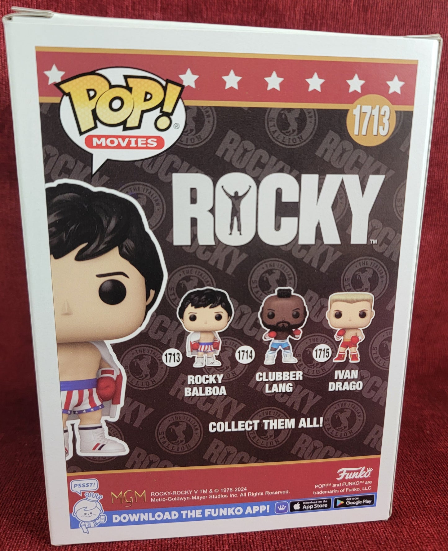 Rocky Balboa funko # 1713 (nib) With pop protector
