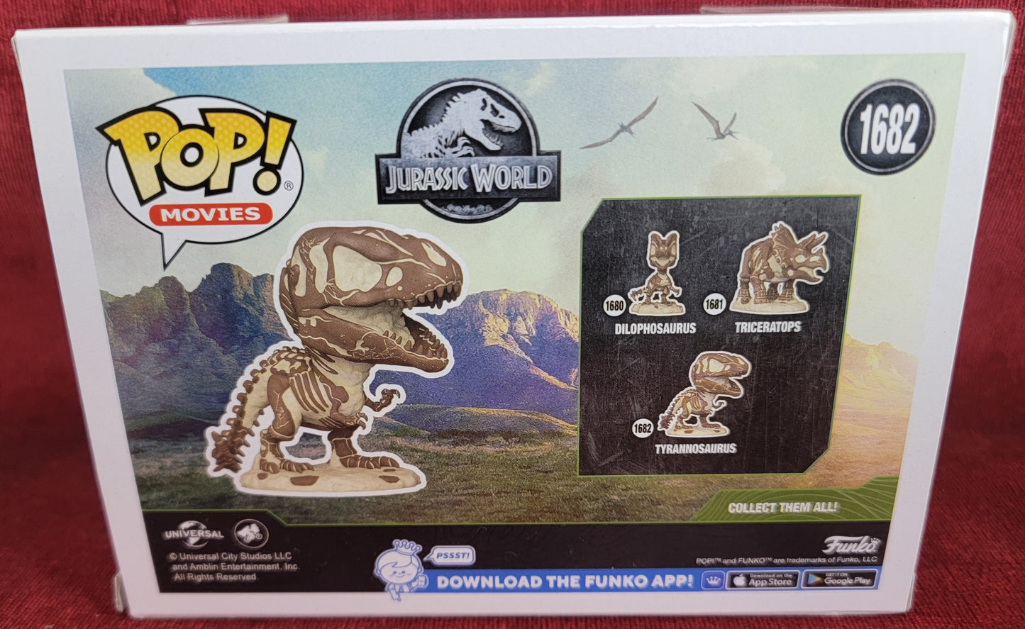 Tyrannosaurus funko # 1682 (nib) With pop protector