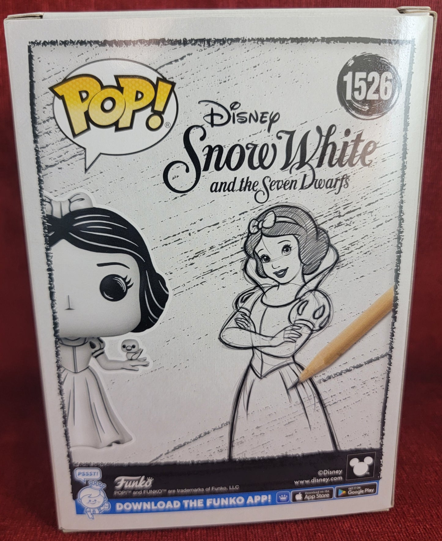 Snow white funko # 1526 (nib)
With pop protector