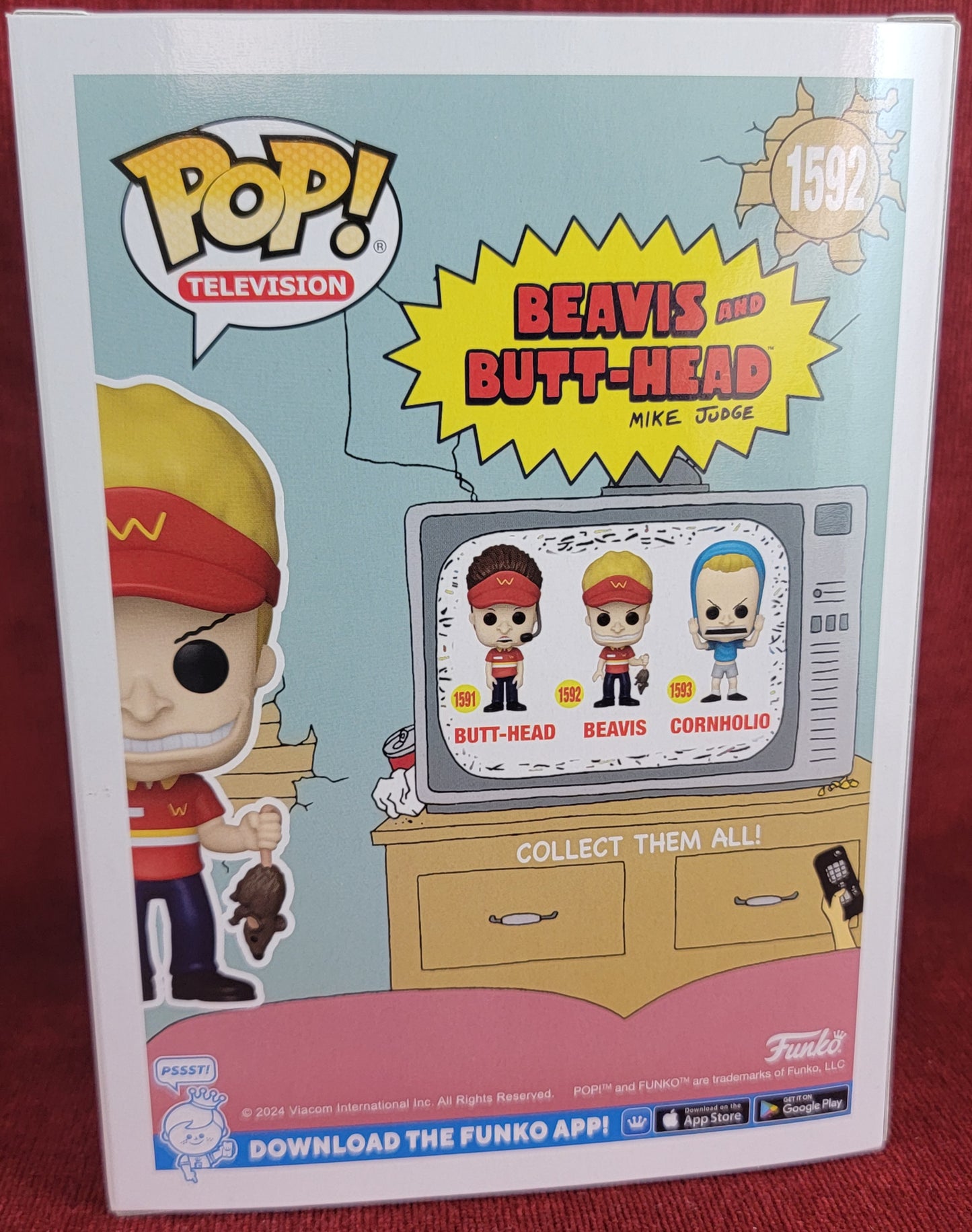 Beavis funko # 1592 (nib)
With pop protector