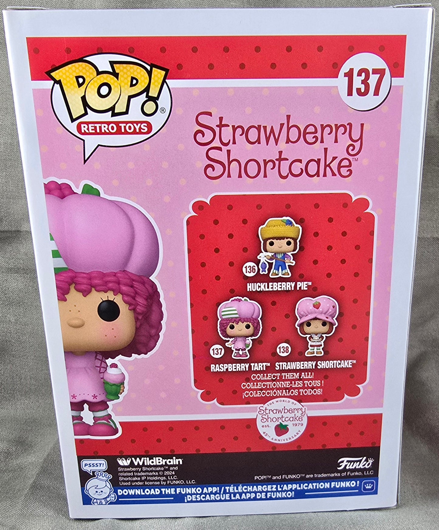 Raspberry Tart Funko #137 (Nib) With Pop Protector