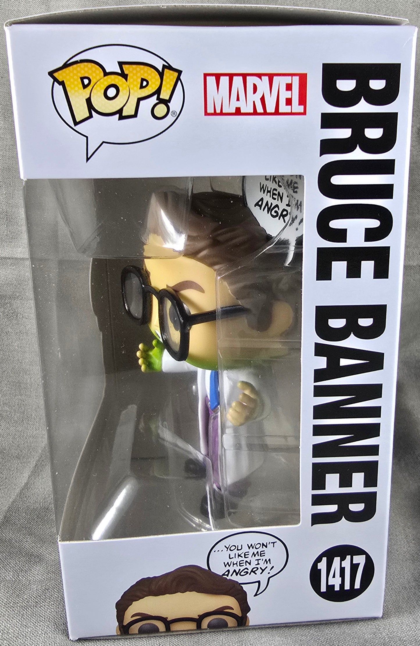 Bruce Banner Funko # 1417 (Nib) With Pop Protector