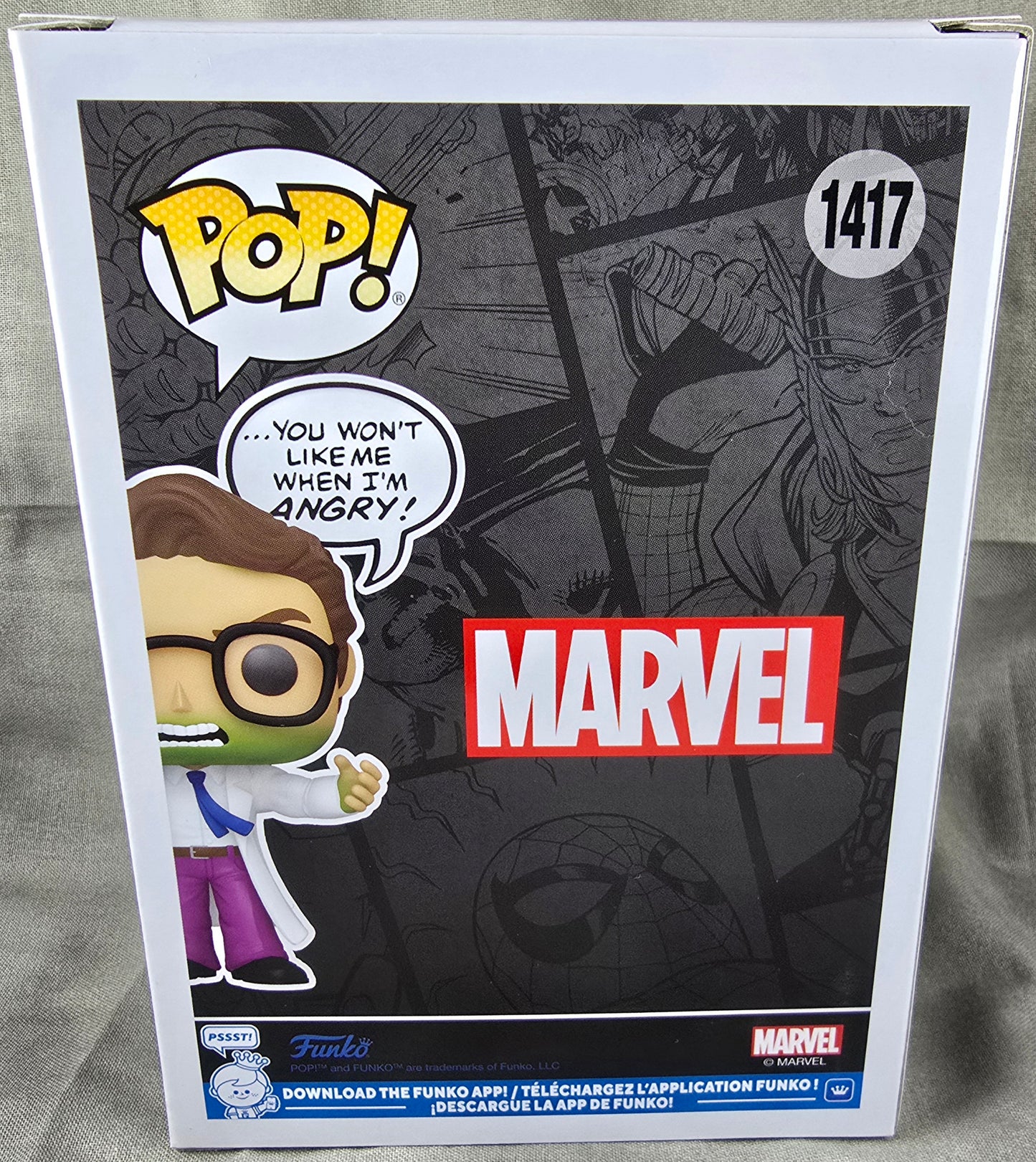 Bruce Banner Funko # 1417 (Nib) With Pop Protector