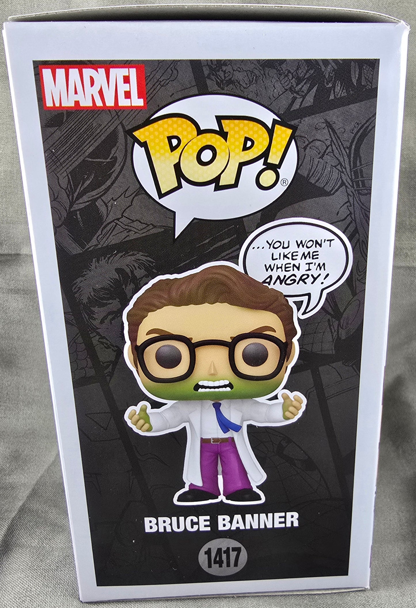 Bruce Banner Funko # 1417 (Nib) With Pop Protector