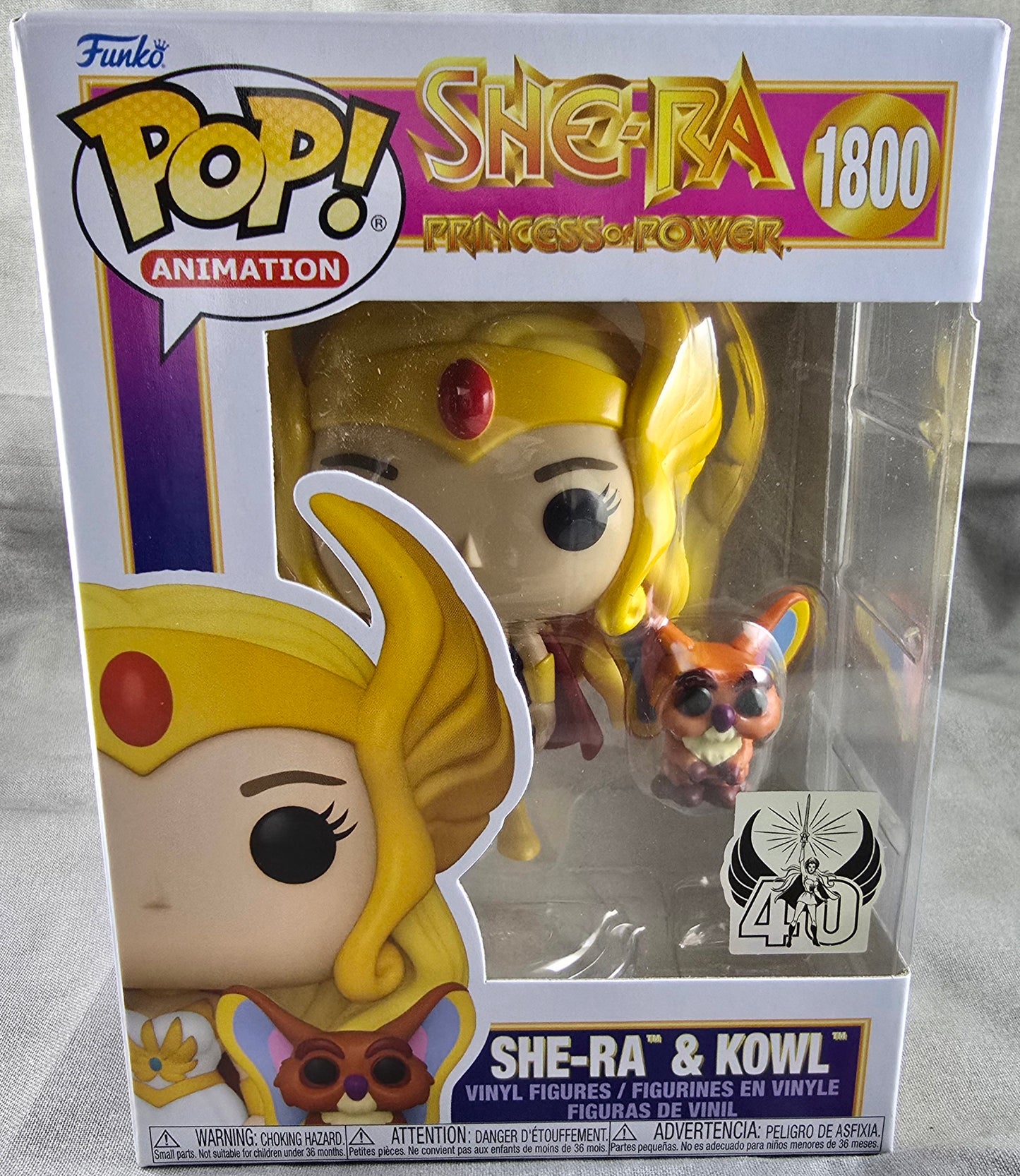 She-ra & kowl funko # 1800 (nib) With pop protector