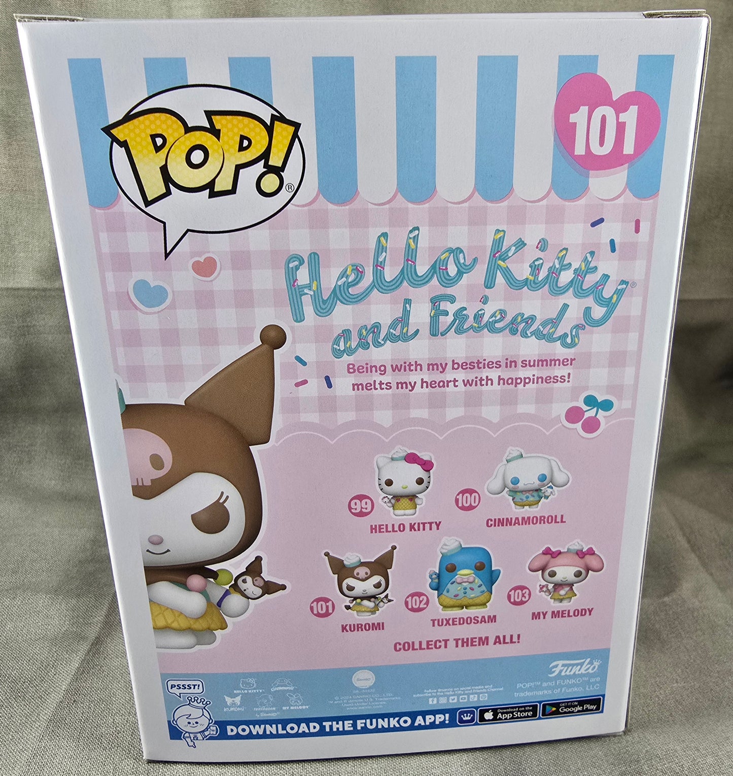 Kuromi 101 funko (nib) With pop protector
