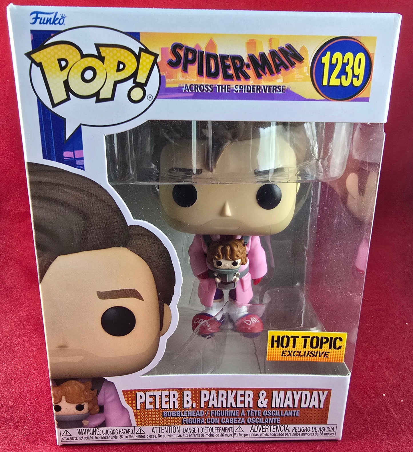 Peter b. Parker & Mayday hot topic exclusive funko # 1239 (nib) With pop protector