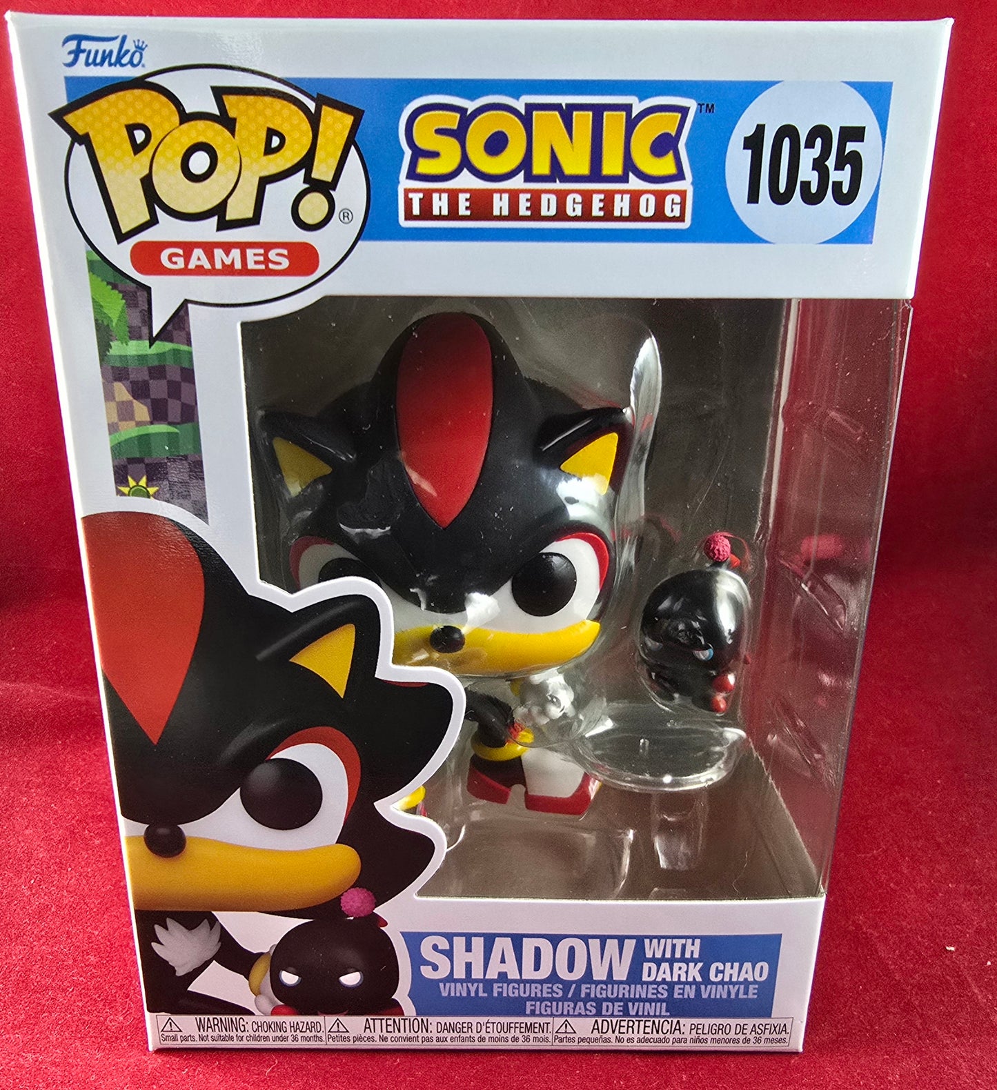Shadow with dark chao funko # 1035 (nib) With pop protector