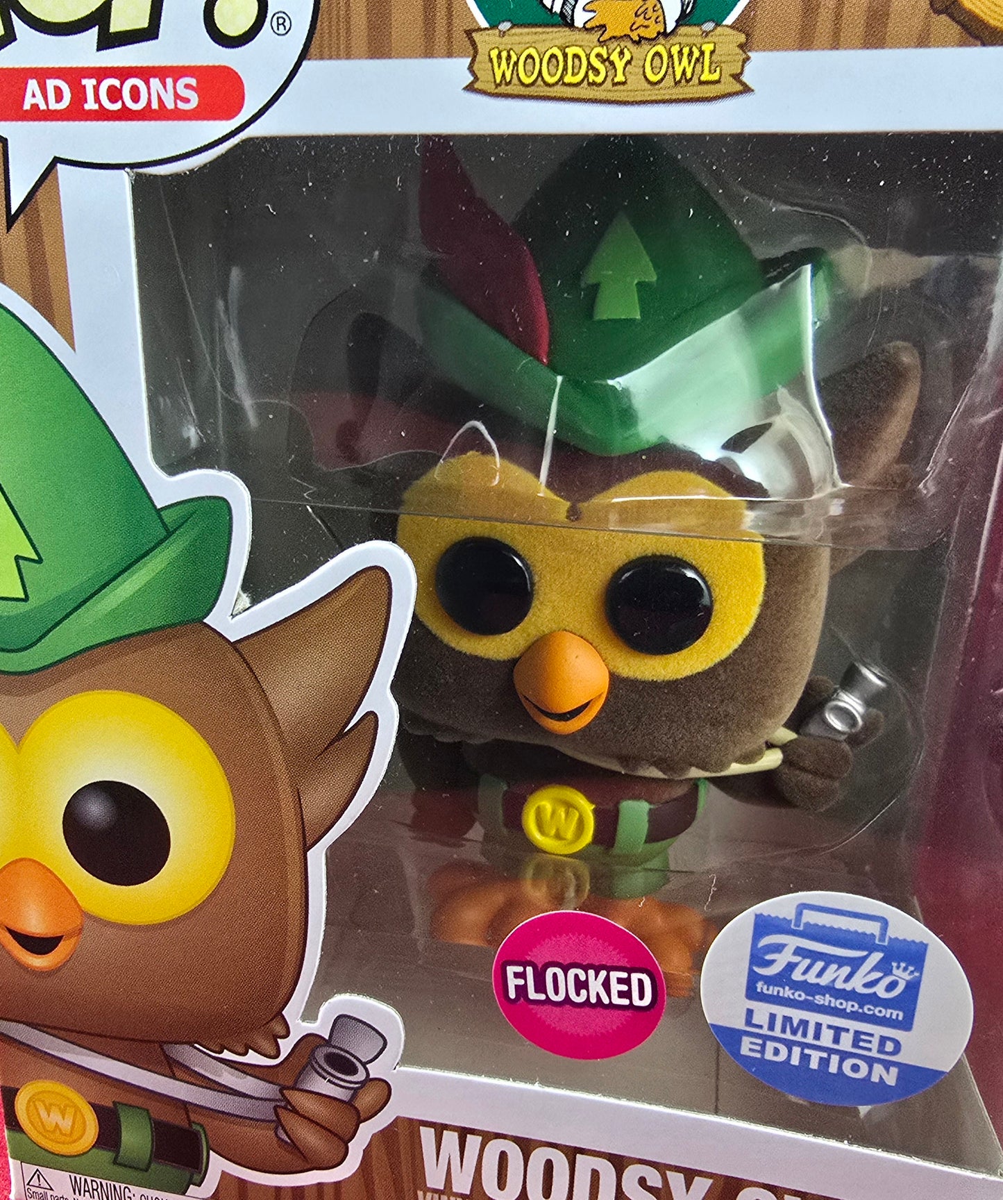 Woodsy owl funko exclusive # 96 (nib) with pop protector