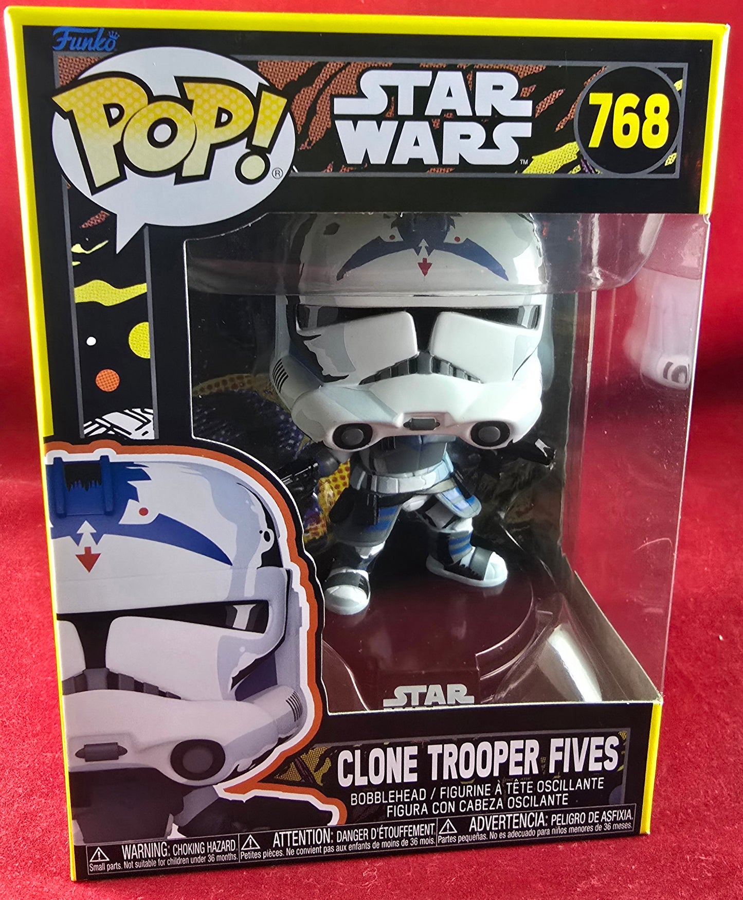 Clone troops fives funko # 768 (nib) with pop protector