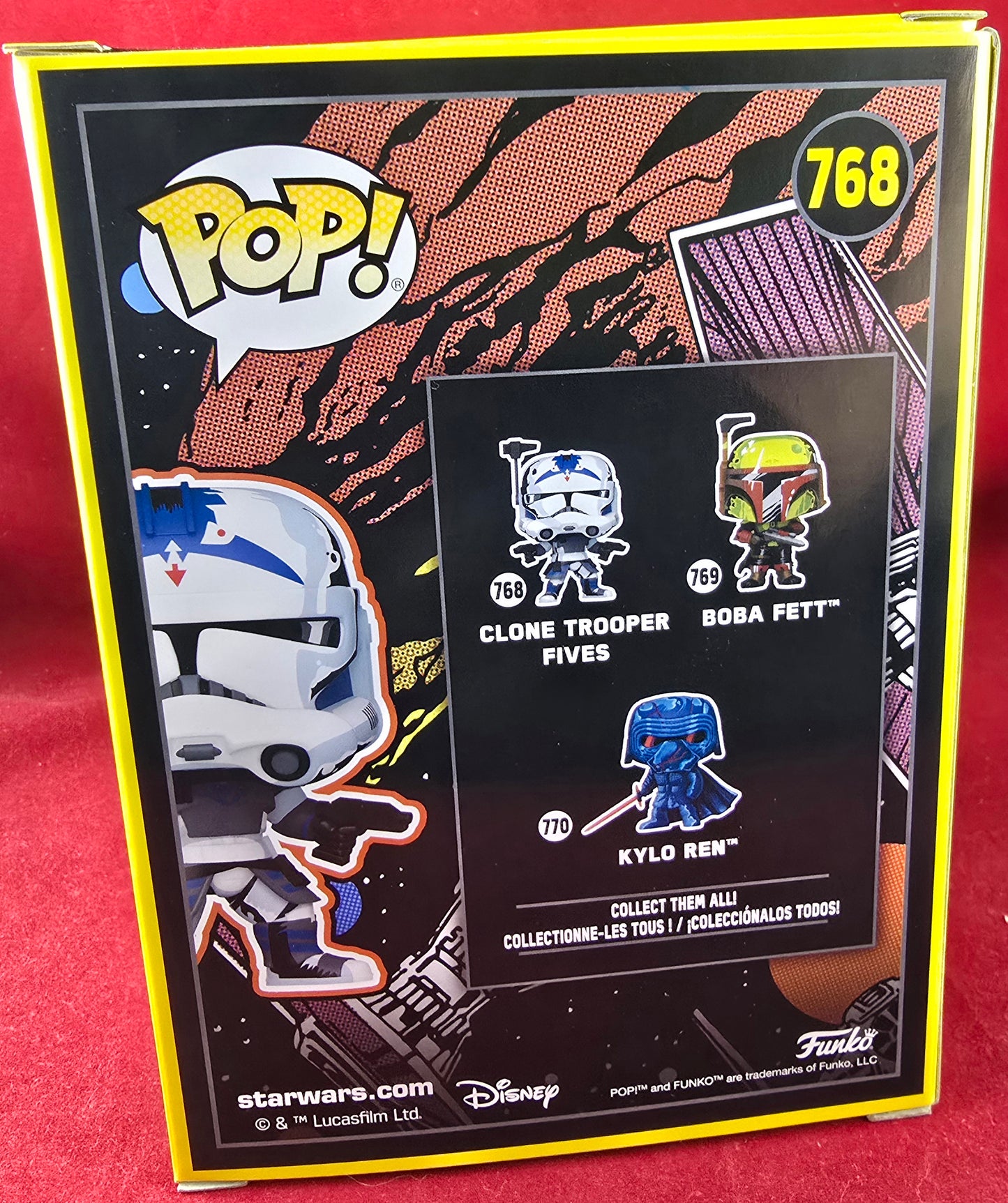 Clone troops fives funko # 768 (nib) with pop protector