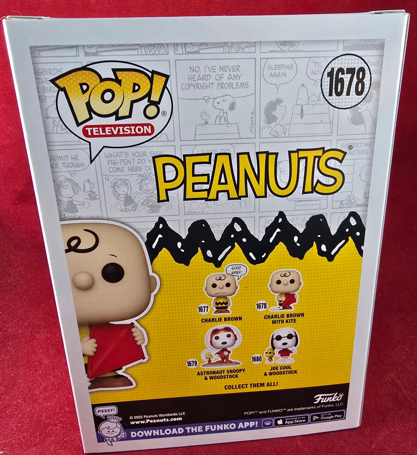 Charlie Brown with Kite funko # 1678 (nib) With pop protector