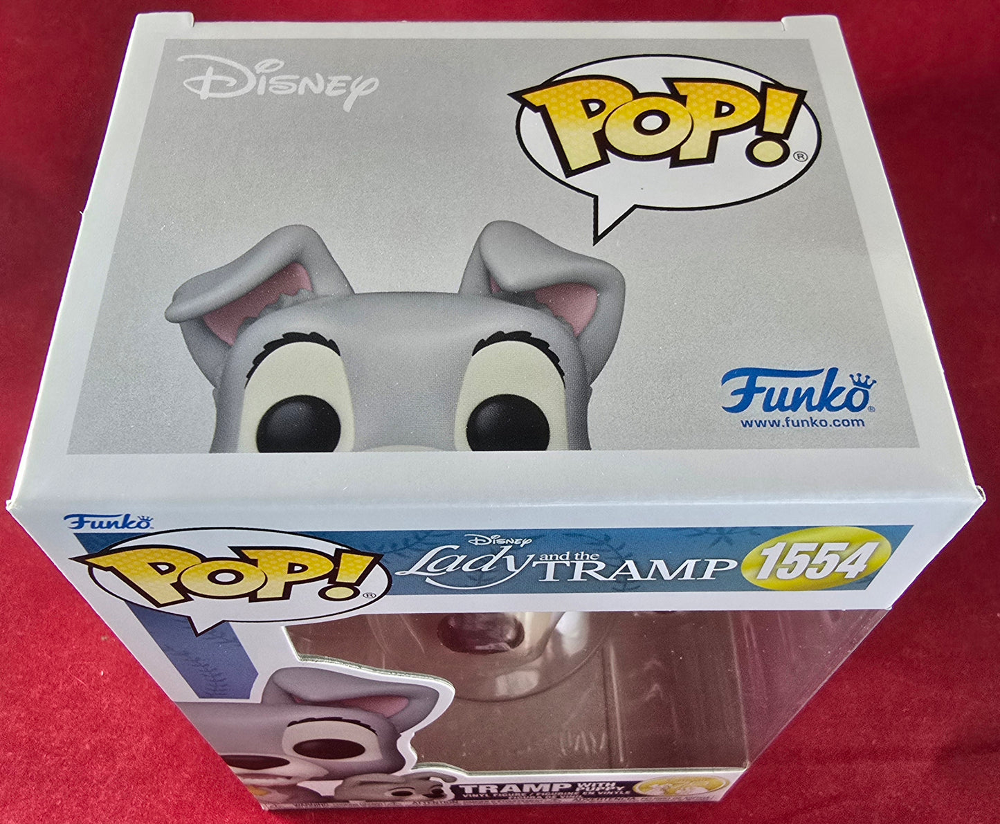 Tramp with puppy funko # 1554 (nib) With pop protector