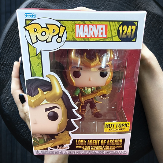 Loki: agent of Asgard hot topic exclusive funko # 1247 (nib)