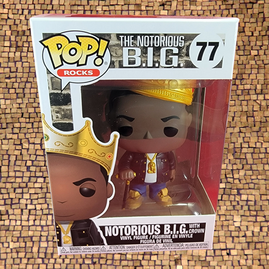 Notorious b.i.g. with crown funko # 77 (nib)
