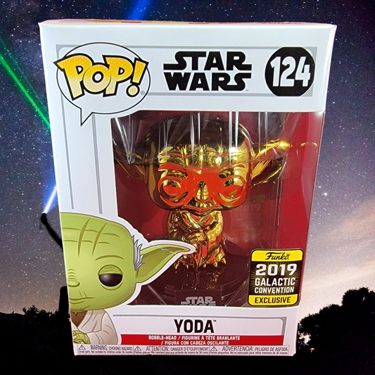 Yoda 2019 galactic convention exclusive funko # 124 (nib)