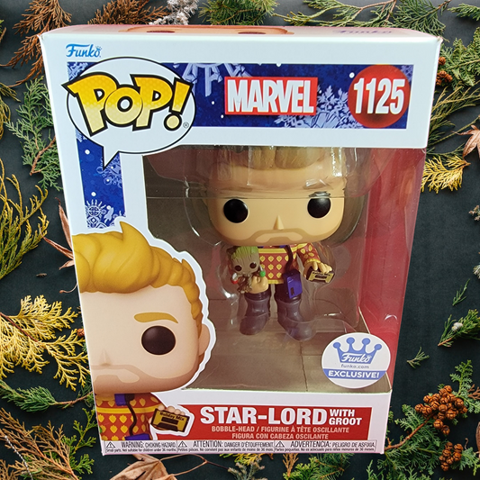 Star-lord with groot funko exclusive # 1125 (nib)