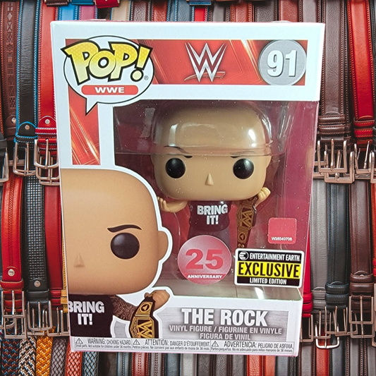 The rock entertainment earth exclusive # 91 funko (nib) with pop protector