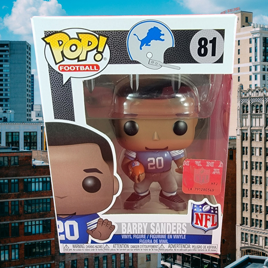 Barry sanders funko # 81 (nib)