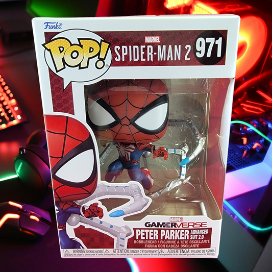 Peter Parker advanced suit 2.0 funko # 971 (nib)
With pop protector