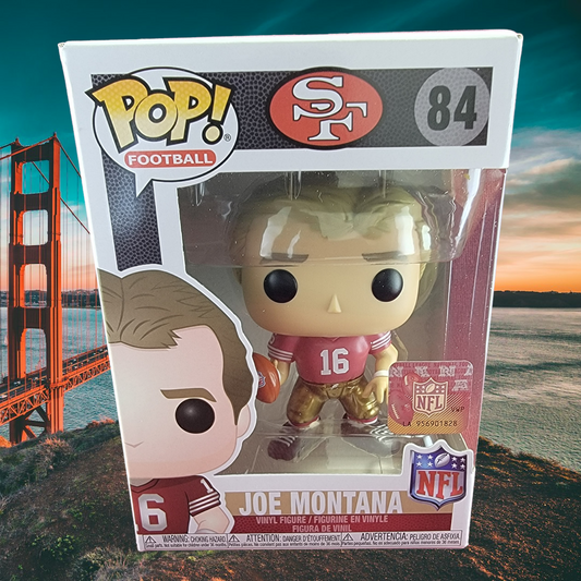 Joe montana funko # 84 (nib)
With pop protector