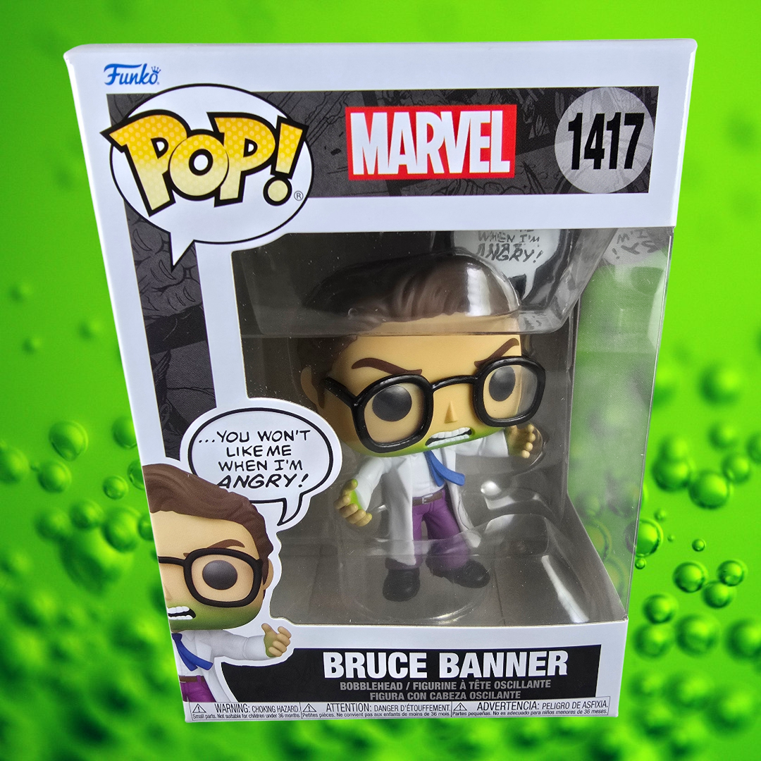 Bruce Banner Funko # 1417 (Nib) With Pop Protector