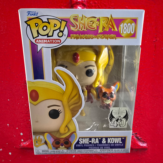 She-ra & kowl funko # 1800 (nib) With pop protector