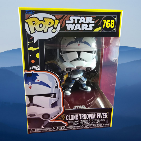 Clone troops fives funko # 768 (nib) with pop protector