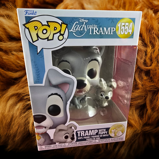 Tramp with puppy funko # 1554 (nib) With pop protector