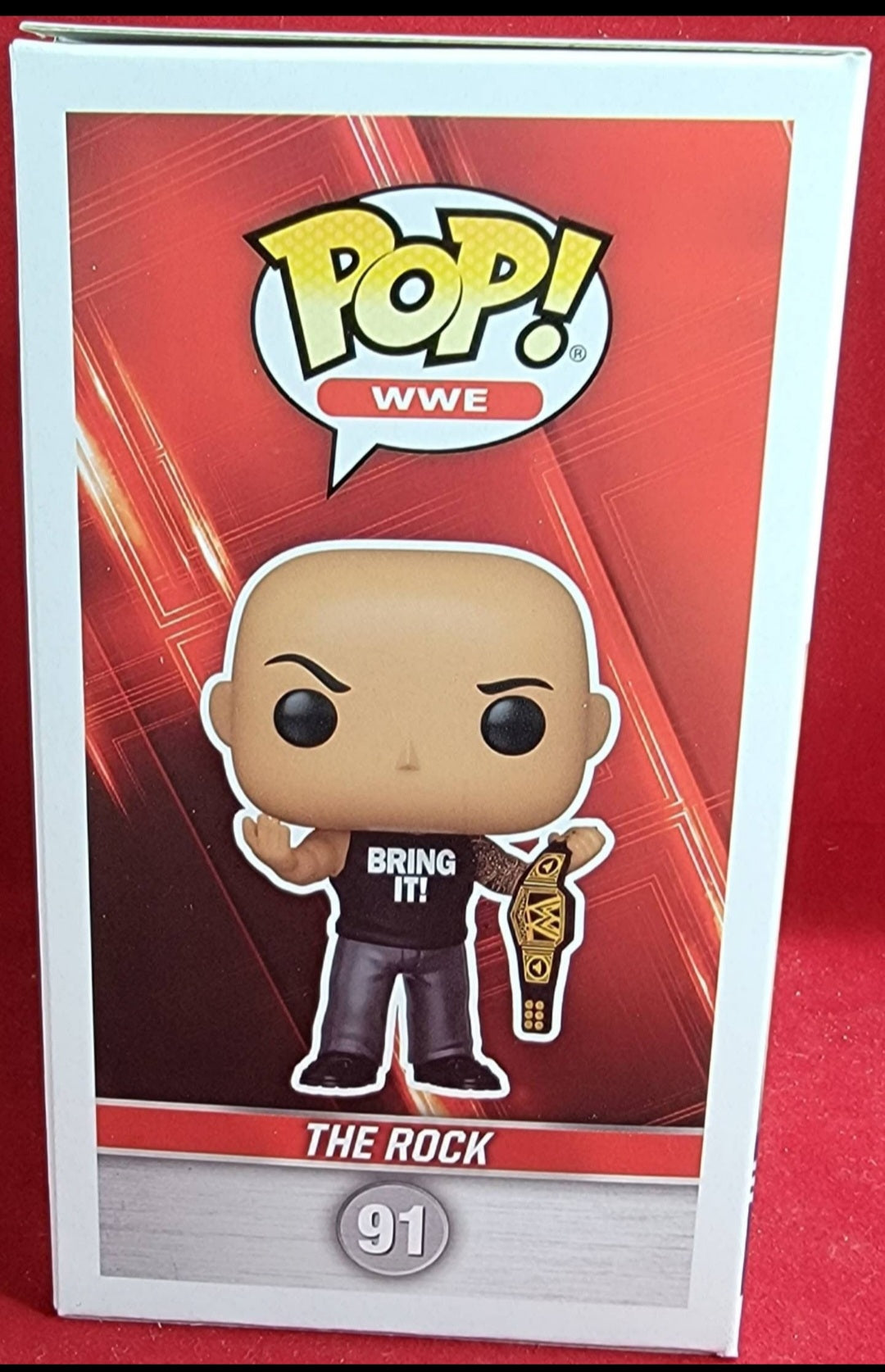 The rock entertainment earth exclusive # 91 funko (nib) with pop protector